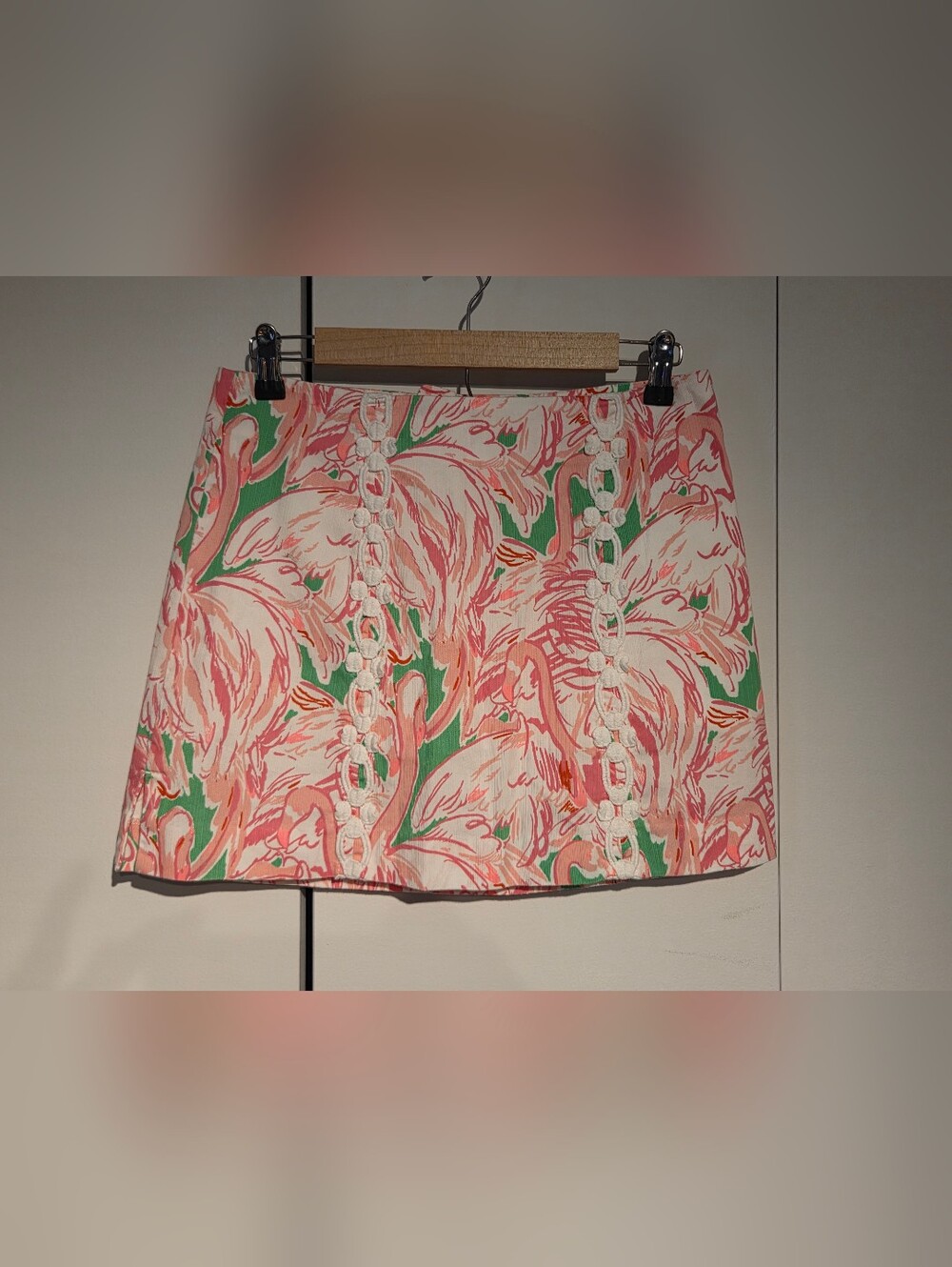 Lilly Pulitzer Marigold Pink Flamingo Colony Skort